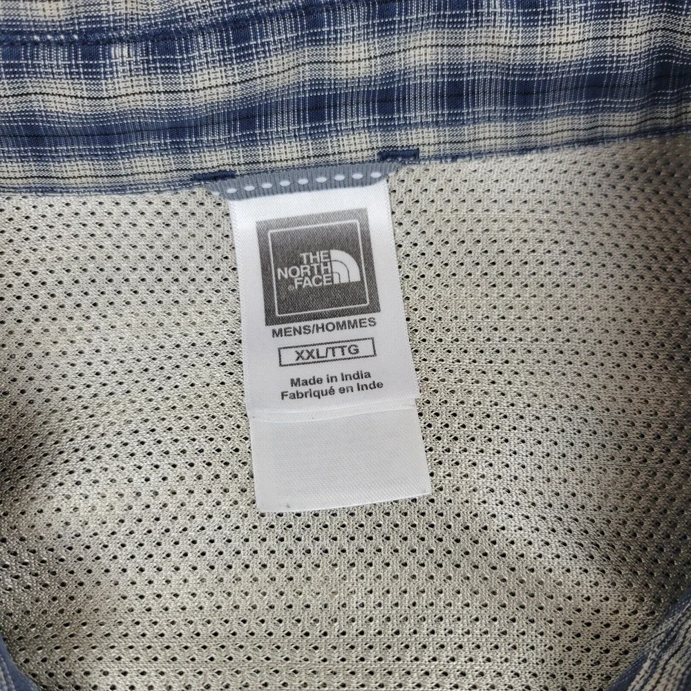 The‎ North Face Button Up Hiking Shirt Mens XXL 2XL Worn Distressed Stained